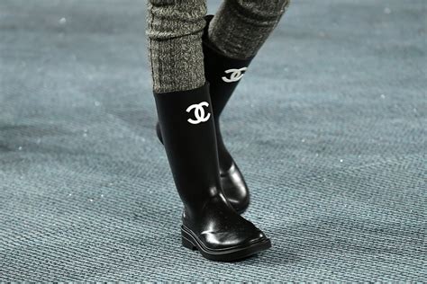 chanel rain boots transparent|chanel boots fall 2022.